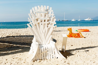 Twitter had a massive presence at the Cannes Lions International Festival of Creativity, held in France in June 2019. The social platform partnered with Wonderland Agency to create Twitter Beach, a space open to attendees that featured a variety of programming, interactive stations, and photo ops. As a tribute to the final season of Game of Thrones, the brand created a take on the iron throne created with white boardwalk wood in the shape of hashtags. Pieces of wood featured hashtags of characters and quotes. See more: 10 Highlights From Twitter's Cannes Lions Beach Takeover