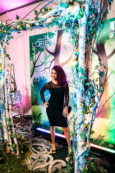 Event sponsor L'Oreal Paris created an eye-catching photo activation; other sponsors included Ford, AT&T, Geico, and Netflix.