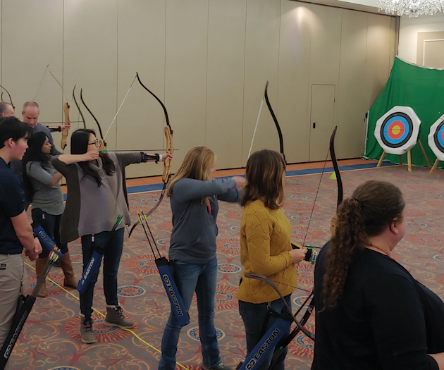 Corporate outing/teambuilding inside the Sheraton Hotel. Plan your next meeting or event with a bit of everything!