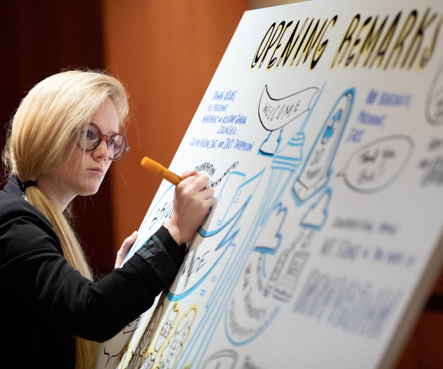 Graphic recording and visual notetaking at events boost audience engagement and buzz!