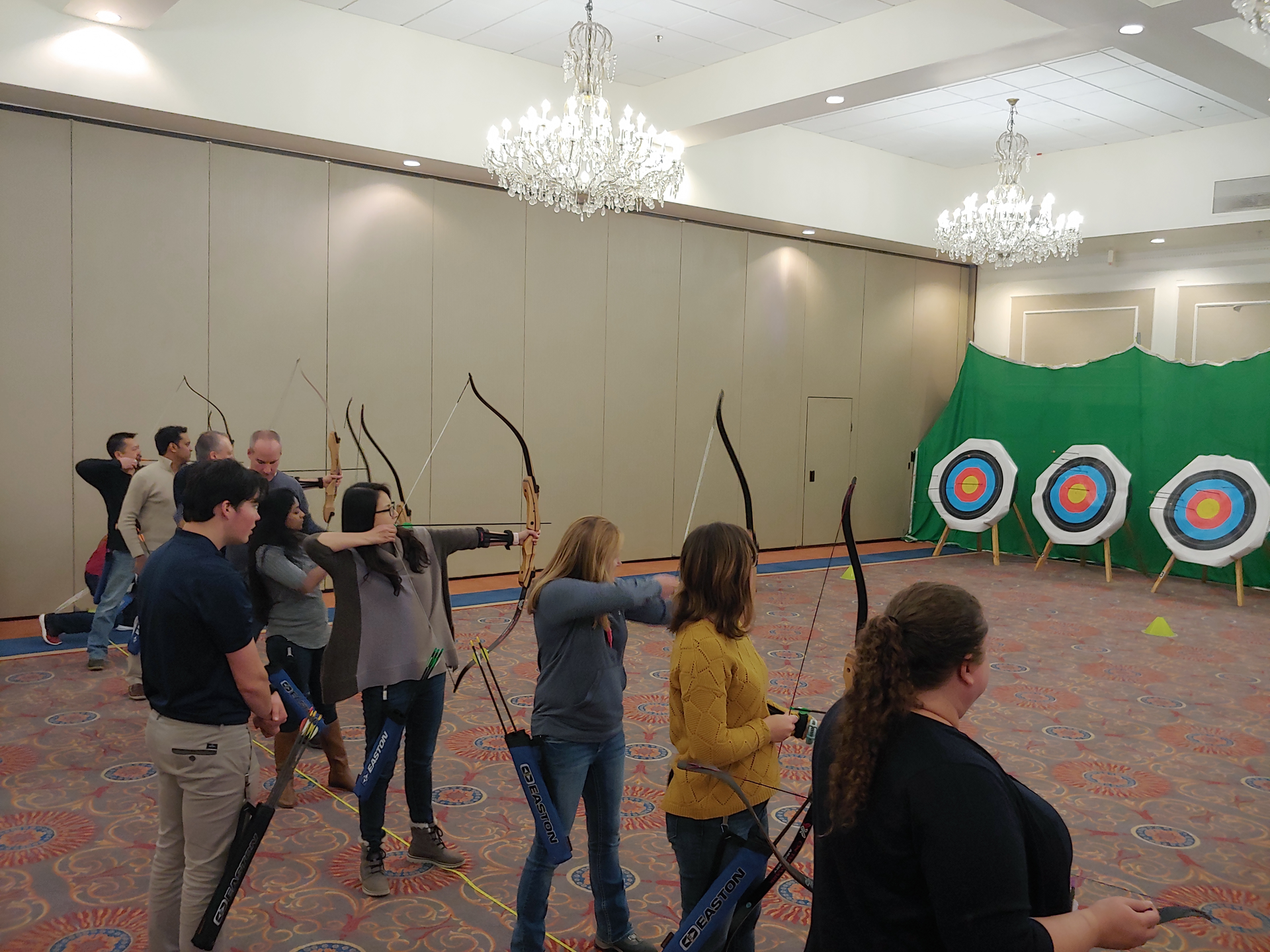 Corporate outing/teambuilding inside the Sheraton Hotel. Plan your next meeting or event with a bit of everything!