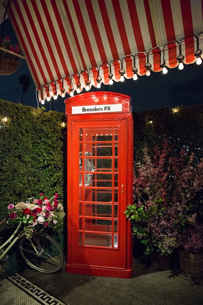 Since Breeders is a British show, guests could pose inside a classic British phone booth.