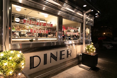 “The Empire Diner was the perfect backdrop; it is a playful, yet still elevated diner setting with delicious food and beverage,” Vaughan said.