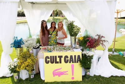 And since it wouldn’t be Coachella without a flower crown, here’s a throwback to 2013 and the flower-crown station at Lacoste's Desert Pool Party, where guests could pick up floral garlands to wear—in exchange for a post on social media.