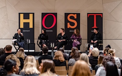 Dana Cowin (far left), the chief brand advisor of Dig Food Group, moderated a panel dubbed 'Branding in the Digital Age,' which included panelists (from left) Krystle Mobayeni, co-founder and C.E.O. of BentoBox; Jen Pelka, founder and owner of the Riddler champagne bar and founder of Magnum PR; photographer Melanie Dunea; and Erik Bruner-Yang, chef and owner of Foreign National.