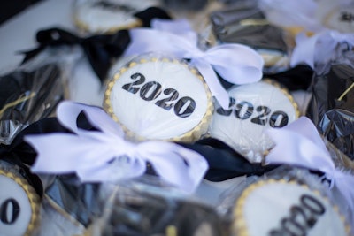 Visitors received on-theme cookies from Full of Grace Bakes.