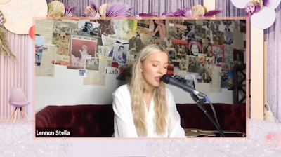 At the end of the virtual event, attendees were treated to a livestreamed performance from rising indie-pop artist Lennon Stella, who concluded her three songs with a brief Q&A session.