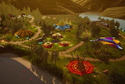 “Not only did we already have many of the digital CAD models of the structures, Do LaB also had their CAD structures very organized, which made for a smooth integration into the digital scene,” Shaw explained about recreating a digital version of the festival.