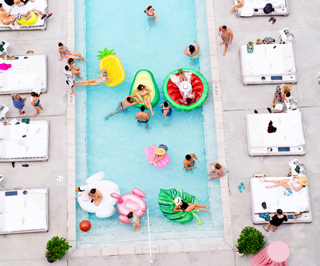 At Engage!19, which was held at the Baha Mar Resort in Nassau, Bahamas, last June, 400 wedding and event industry professionals gathered to attend speaker and panel sessions, as well as networking activities including two on-site pool parties, one in the evening and one in the afternoon. The luxury-wedding business summit, which is produced by Rebecca Grinnals and Kathryn Arce of Celebration, Florida-based Engaging Concepts, was designed by Emily Clarke Events and featured an updated tropical look with pastel shades.