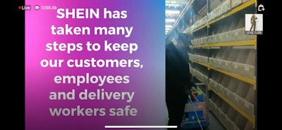 SHEIN took time during the virtual event to note what the global fashion company has been doing to protect its shoppers, employees, and delivery workers during the COVID-19 pandemic, including delayed shipping to allow time for extra sanitizing measures.