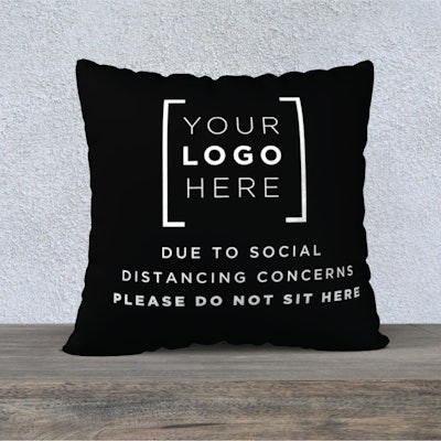 Revolution's social distancing pillows are customizable.
