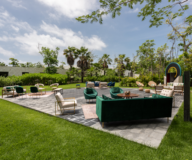 Viridiana Trinidad, events executive at the Andaz Mayakoba Resort Riviera Maya, suggests clustering small groups of seating arrangements. “Forget identical sitting arrangements; tables don't have to have the same amount of chairs. You can set up by family members, or set up small and different environments depending on the theme of the party.'