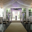 Legendary Events is planning weddings for 12 or fewer guests at The Estate in Atlanta. In addition to spaced-out seating and CDC-compliant sanitizing measures, the wedding packages include a fully decorated ceremony; cake, cupcakes, and sparkling wine; and house music.