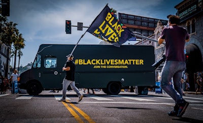 The Conversation Truck is a mobile DJ booth that has become a fixture at demonstrations throughout Los Angeles.