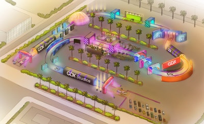 As cars drive through the activation, they’d encounter art installations, photo ops, branded signage and decor, retail displays, and more. The concept could be scaled up and down depending on a brand's budget and goals.