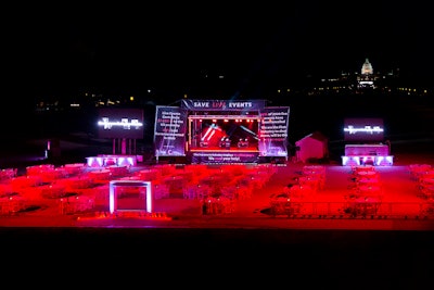 The D.C. event was illuminated from 8 p.m. until midnight on Aug. 5.