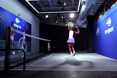 Also in 2019, Mercedes-Benz debuted an augmented-reality experience featuring Sloane Stephens, inviting fans to take a virtual tennis lesson from the athlete. The car brand developed the technology experience by capturing the style and play of Stephens with video, and translating the footage into AR features. Fans activated the personalized lesson by approaching the tennis court and verbally asking, 'Hey, Mercedes, teach me to play like Sloane.”