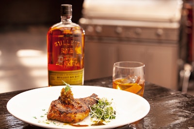 Smoked Pork Chops with Rye Apple Jam