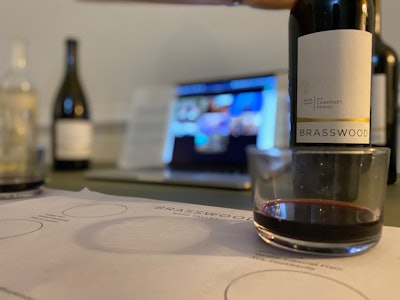 Attendees have the opportunity to have wines shipped to them in advance, so they can enjoy a virtual wine tasting with the sommelier and the winemaker.