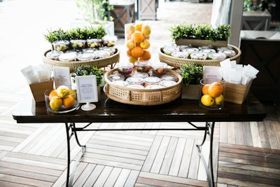 'We knew we’d have to reimagine our food and beverage stations to minimize high-touch points,' Hlebec said. 'With pre-portioned, single-serving Buddha bowls, guests could grab 'n’ go! Welcome to the new age of culinary.'