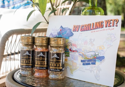 With the 'RV Grilling Yet?' campsite pop-ups, McCormick debuted its new seasoning blends, which are made especially for grilling.