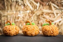 Pumpkin Rice Krispies Treats