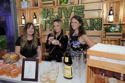 Italian liqueur brand Frangelico offered attendees custom cocktails at a bar that featured the hashtag #LiveItalian made with illuminated greenery. See more: 17 Brand Activities That Stood Out at the 2016 New York City Wine & Food Festival