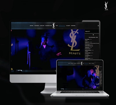 Another space featured a live performance from rapper Aminé, who had designed his own YSL-inspired graphics and backdrop from his performance. With several things happening simultaneously, guests had the option to click through to the areas that resonated with them the most. “Like with IRL experiential, we are finding that guests still really desire the opportunity to ‘choose their own adventure,’” explained Ivanoff. “By developing programming that allows guests to explore and discover and actively shape their experience, we are seeing longer retention rates and better overall feedback, as well as an increase in socialization both during and post event.”