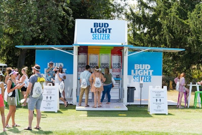 Vendor booths are spaced a minimum of 50 feet apart to encourage social distancing.