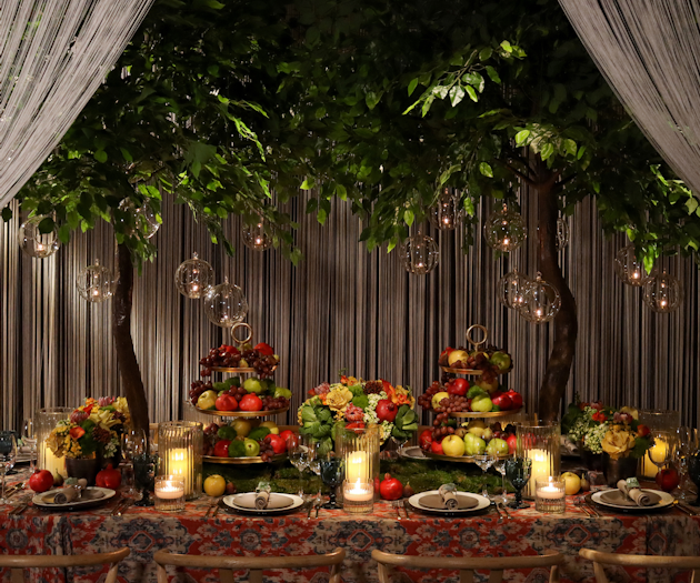 'Our design incorporates a fresh mix of color and texture to create an intimate environment that is warm yet sophisticated,' said Ty Kuppig, the founder and creative director of TYGER | Event Design + Production.