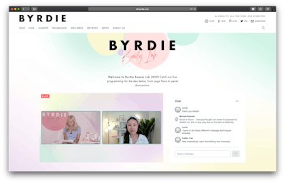 This year's Byrdie Beauty Lab was transformed into a virtual experience with panel discussions and tutorials.