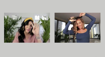 During the virtual launch event, hairstylist Jennifer Yepez demonstrated how to use one of the hot tools from the new collection, which was designed in collaboration with content creator Sazan Hendrix.