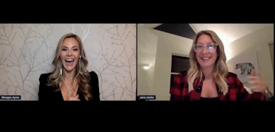 As an organization expert, Jane Stoller (right) dished details on managing finances with MDW co-founder Meagan Ayres (left).