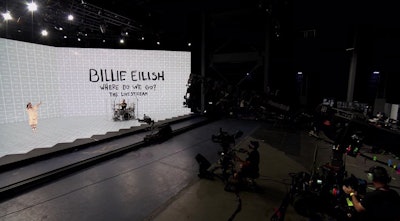 During her “Where Do We Go? The Livestream” show, which aired in October, Billie Eilish performed on a 60-by-24-foot stage at XR Studios in front of multiple roving cameras. With the help of LED screens and XR effects, the singer popped up in numerous visually impressive 3D environments. Lili Studios handled the web platform and streaming package.