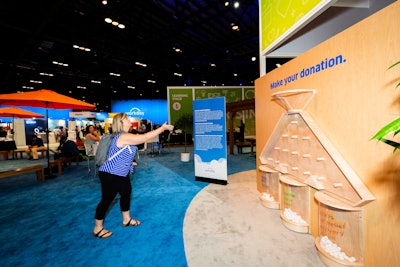 Additional areas showcased Workday’s charitable and sustainability-focused initiatives through interactive games.