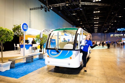 New this year were two amusement park-style trams to help attendees with physical limitations travel through the massive event.