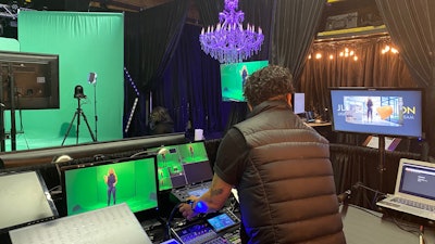 Producing a hybrid event with one of our audiovisual partners at their state-of-the-art broadcasting studio