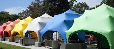 Stretch Marquees & Fabric Structures’ tents (from $995) allow you to protect your guests from the elements while celebrating outside.