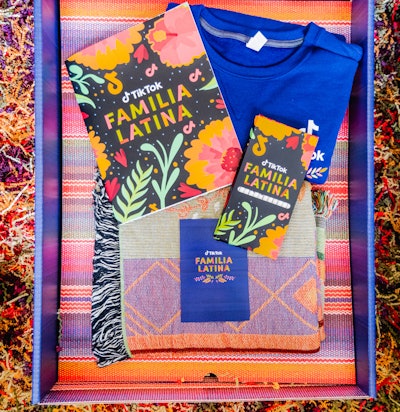 The creators received branded merch boxes that included snacks from Central and South America, a blender with ingredients to make a dulce de leche frappe and a 'Familia Latina'-branded tapestry and sweatshirt.