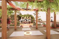 Virtual guests were encouraged to explore the hacienda-style 3D environment, which included a graffiti mural in the backyard, a bookshelf with creator and trailblazer bios, and a virtual photo booth.