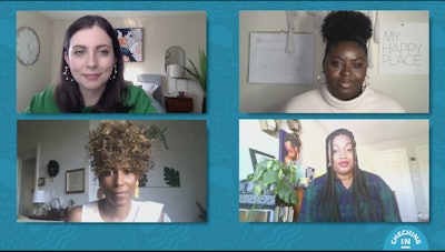 'Get Grounded: A Workshop in Grounding Techniques to Help Manage Your Anxiety' included mental health professionals Alishia McCullough, Dr. Mariel Buquè, and Naiylah Warren.