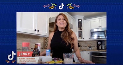 TikTok kicked off Latinx Heritage Month by naming its first Latinx Trailblazers, including Jenny Martinez (@jennymartinezzz), who demonstrated how to make dulce de leche.