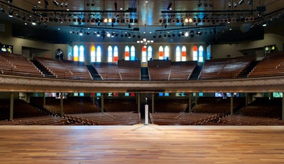LEVL UP Fest will air live from Nashville's Ryman Auditorium (pictured) Dec. 16. It will be free to stream via NoCap Shows, and donations are being accepted for MusiCares, The Roadie Clinic, and the Country Music Association's CMA EDU program.