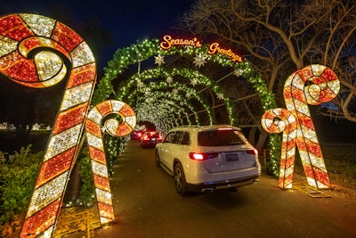 “On the heels of an overwhelmingly successful run with Nights of the Jack, we are grateful to continue our stay at the historic King Gillette ranch with Holiday Road,” said Holiday Road founding team members Ben Biscotti, Tony Schubert, and Bobby Rossi in a joint statement. “During these uncertain times, Holiday Road will provide families with a fun and safe way to get out of the house and still experience the magic of this holiday season.”