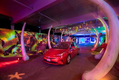'The entire drive-thru experience took approximately 15 minutes, which included a GIF photo op, a still photo op, and a Croods-branded concession box distribution,' said 15/40 senior producer Grace Chow. 'All of which were executed by staff wearing masks and abiding by all the guidelines, so guests were able to stay in the comfort and safety of their vehicle the entire time.'