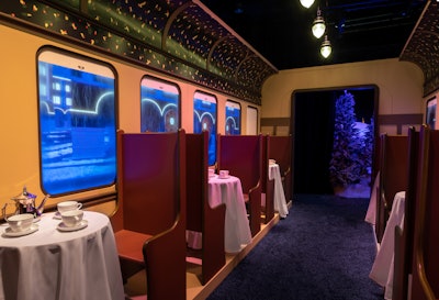 The experience includes more than 13 interactive scenes from movies like The Polar Express (pictured), complete with replicas of film props, audio clips, and more. Also at the resorts, guests can meet costumed characters ranging from the Grinch to Charlie Brown; there are also snow-tubing hills, photo ops with Santa, a gingerbread-decorating corner, and more festive activities.