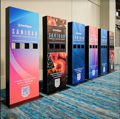 Brand Activation Services SaniBar touchless hand sanitizer stations for live events