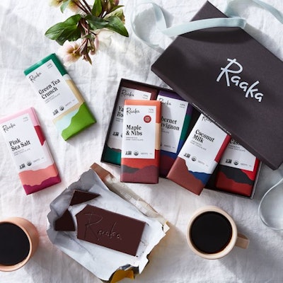 Co-Branded Raaka Chocolate Bars With Custom Designed Labels $14+