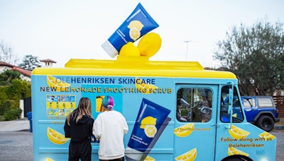Ole Henriksen brand activation, Lemonade Smoothing Scrub, Gladiator Productions