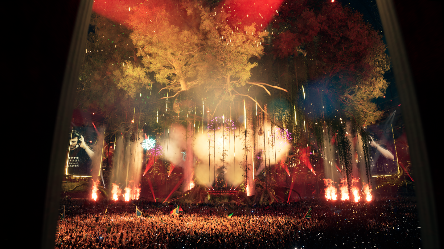 Tomorrowland developed four different stage setups featuring themes from past festivals for its second virtual event.